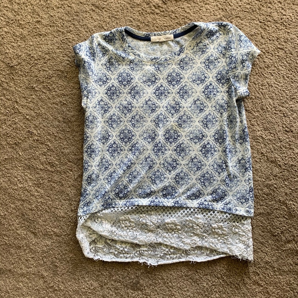 3/$15 Mandala and Lace Rewind Tee